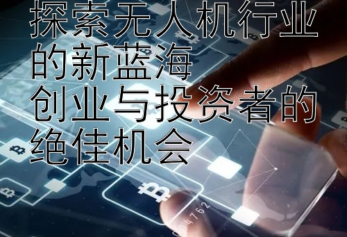 探索无人机行业的新蓝海  
创业与投资者的绝佳机会